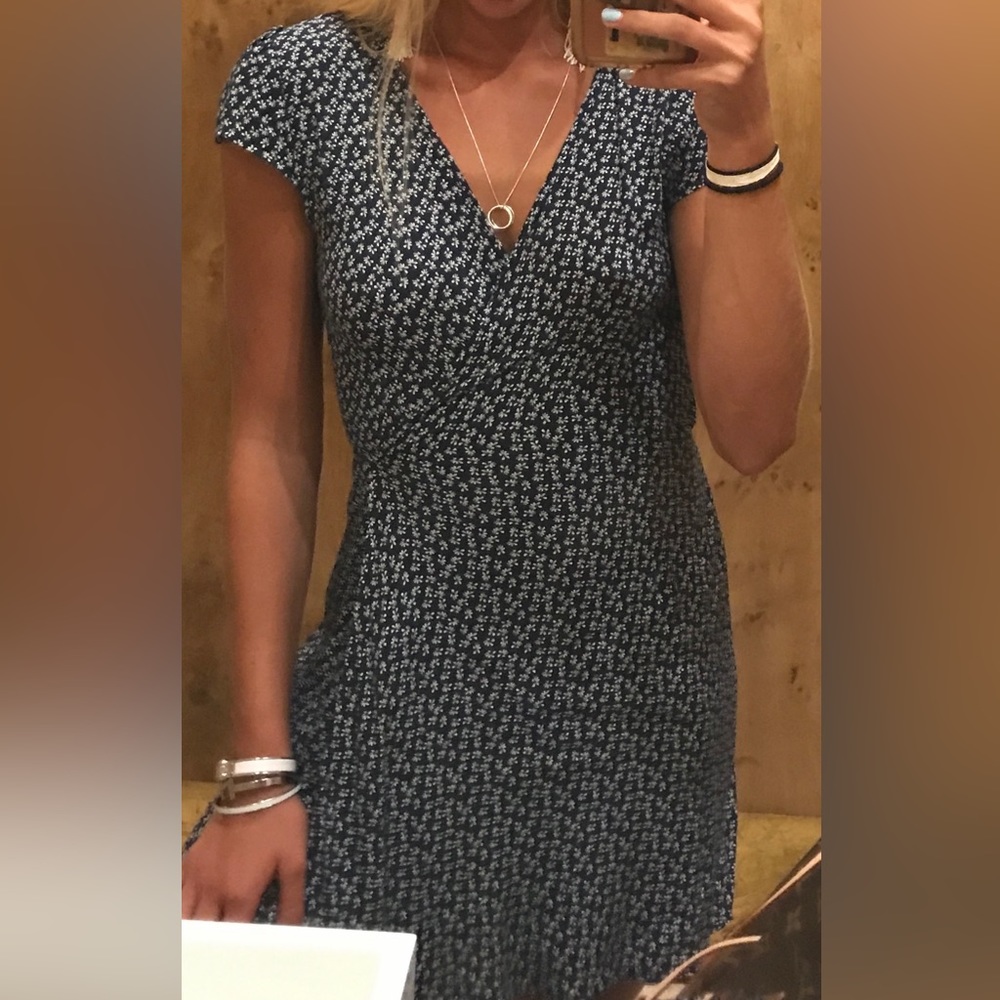 Brandy Melville Navy Floral Dress